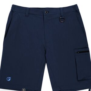 Men's Blue Cargo Shorts